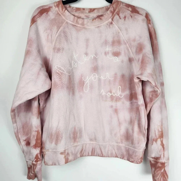 Spiritual Gangster Crewneck Sweatshirt Pullover Marbled Pink Small - Picture 1 of 7